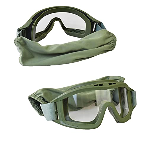 Tactical Fast Helmet with Ear Protection Foldable Half Face Airsoft Mesh Mask and Tactical Goggles for Airsoft Paintball Hunting Shooting Outdoor Sports - Thumbnail 5