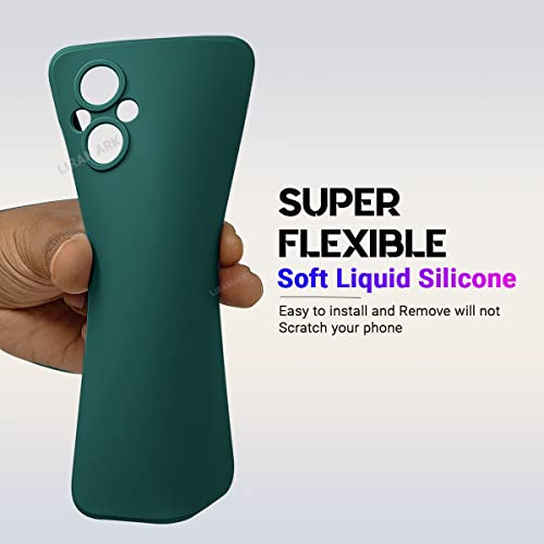 Image of LIRAMARK Silicone Soft Back Cover Case for Oppo F21 Pro 5G & Oppo F21s Pro 5G (Silicone Green)