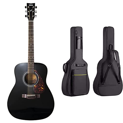Yamaha F370 Guitare Acoustique Folk Black – Guitare folk d’étude & CAHAYA Housse de Guitare en Nylon Oxford Etui pour Guitare Etanche avec Poches Externes Housse - Les Beatles, Paul McCartney, John Lennon, RIngo Starr, George Harrison Yamaha F370 Guitare Acoustique Folk Black – Guitare folk d'étude & CAHAYA Housse de Guitare en Nylon Oxford Etui pour Guitare Etanche avec Poches Externes Housse