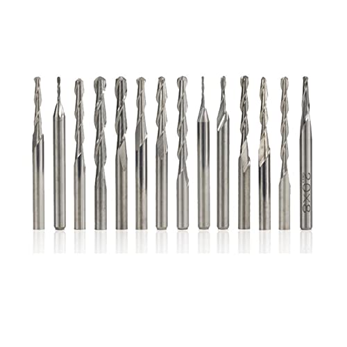 Lsdlouyaqng Kugelkopf-Schaftfräser-Set 10-teilig