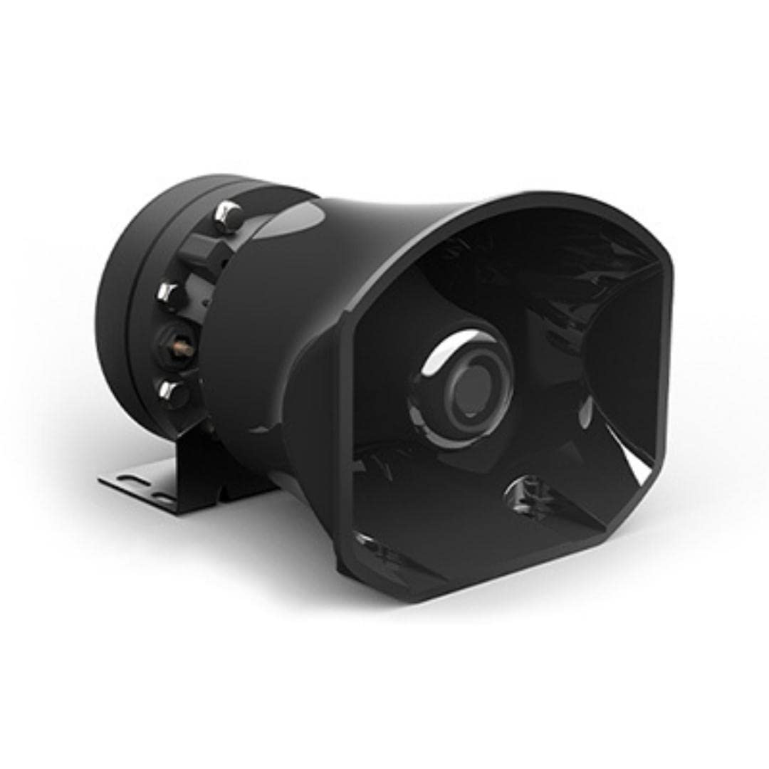 SpeedTech Lights Cone Speaker 100-Watt Emergency Vehicle Siren Speaker for High Performance Hazard Warning/Police, Fire Trucks, Ambulance Speakers System - Compact Cone Shape Speaker with Black Finish