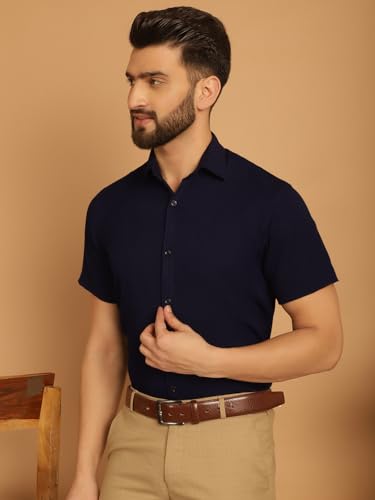Image of Indian Needle Men's Striped Regular Fit Shirt