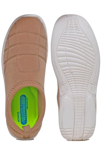 Image of ATHCO Womens Softy Shoes for Woman Women Shoes with Memory Foam Comfort Walking Shoe for Women Slip on Shoe Woman for All Day Walking Lightweight Dailyuse ExtraSoft