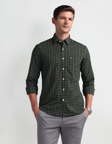 Image of Arrow Men's Cotton Solid Slim Fit Shirt