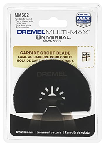 Dremel Mm502 1/16-Inch Grout Removal Oscillating Multi-Tool Blade, (1-Pack) -Universal Quick- Fit Interface Fits Bosch, Makita, Milwaukee, And Rockwell #TOP1