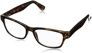 Foster Grant Conan Multifocus Rectangular Reading Glasses, Tortoise/Transparent, 54 mm 1