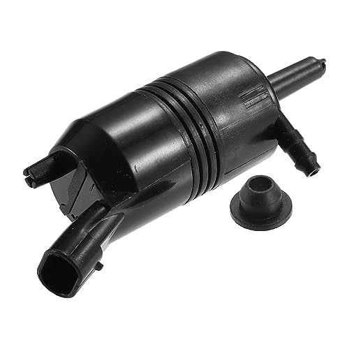 Partuto Windshield Washer Pump No.22127653 - Car Windshield Washer Pump Motor Replacement - for Chevrolet Silverado 1500 1999-2006 Plastic Black - 1 Pc