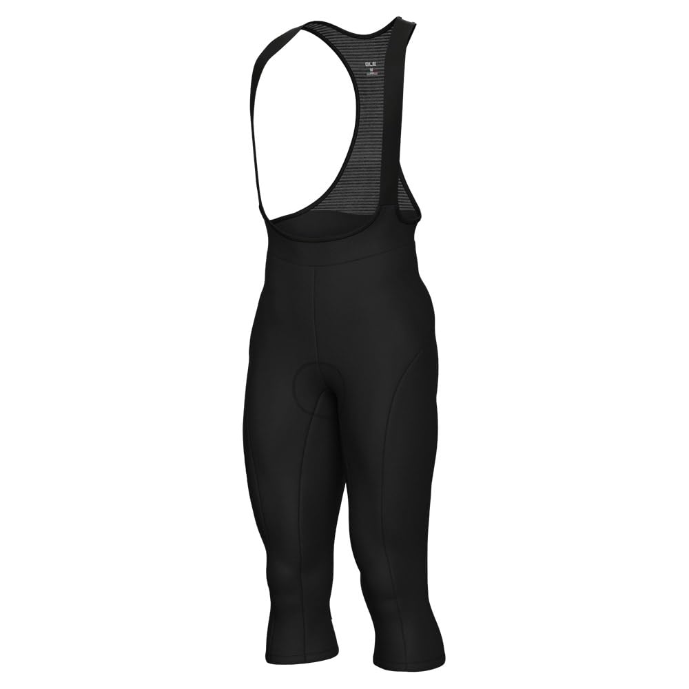 ALE' Mens Alé Pragma Winter 2.0 3/4 Bib Tights, Black, XXL EU