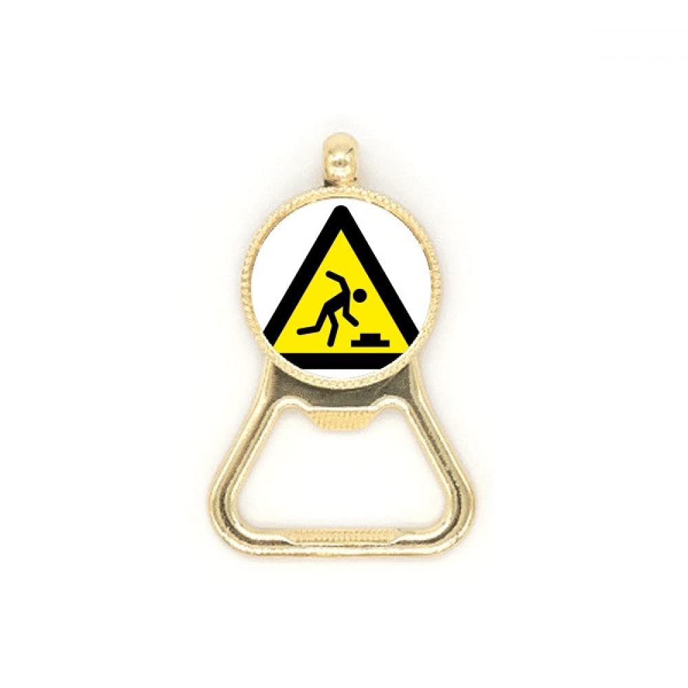 Décapsuleur en acier inoxydable durable, porte-clés triangle de signalisation
