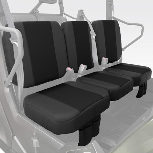 KEMIMOTO Seat Cover Water-Resistant Front and Rear Kits Compatible with Tracker 800SX Crew 2020+ UTV Two Doors Split Bench