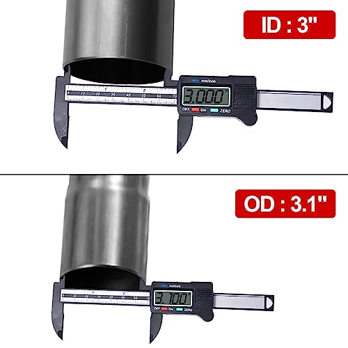 Image of 3'' Stainless Steel 409 Custom Exhaust Pipe Kit Tubing Mandrel Bend Pipe Straight & U-Bend Universal Exhaust System 8PCS