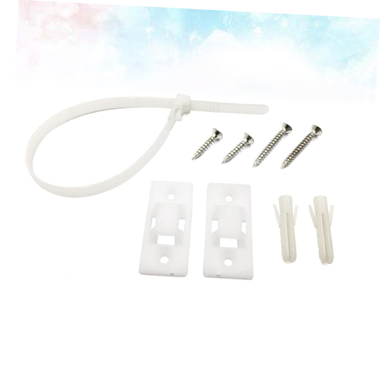 UPKOCH 100 Set Per Mobili Staffe Per Mobili Cinghie Per Mobili Di Sicurezza Per Bambini Cinghie Di Sicurezza Per Libreria Cinghie Da Parete Per Mobili Cinghie Del Comò Bianca