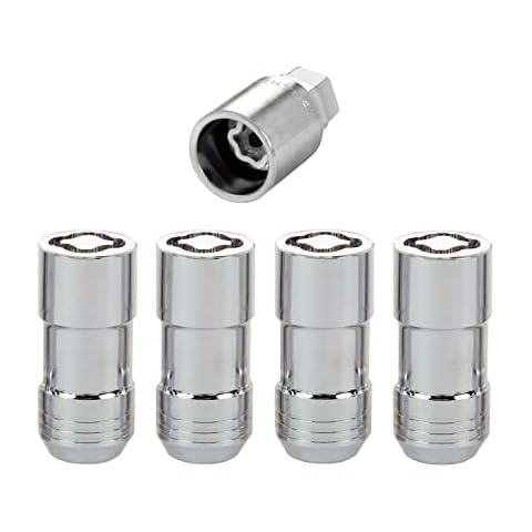 MCGARD 24210 Chrome Cone Seat Wheel Locks (M14 x 1.5 Thread Size) - Set of 4 Cover