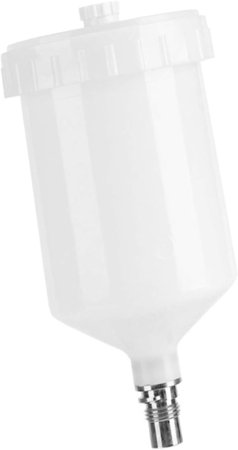 For Spray For Gun 600ml Plastic HVLP Paint Cup with Connector for Jet Paint Sprayer