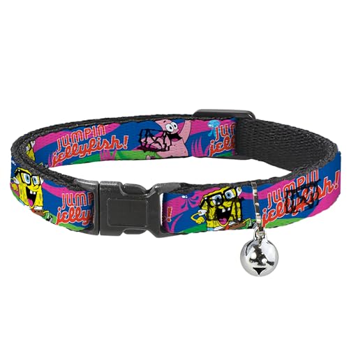 Collar de gato breakaway ajustable de Nerd Bob Esponja multicolor 2
