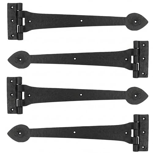 Otoolling 2 Pack 15 Inch Heavy-Duty T-Shape Strap Hinge with