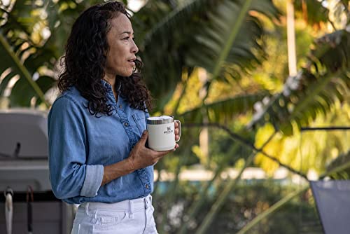 Image of STANLEY Stay-Hot Camp Mug | Press Fit Drink Through Lid | Cup for Coffee, Tea and Drinks | Insulated Stainless Steel Coffee Mug | BPA-Free