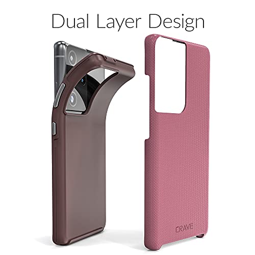 Image of Crave Dual Guard for Galaxy S21 Ultra Case, Shockproof Protection Dual Layer Case for Samsung Galaxy S21 Ultra, S21 Ultra 5G (6.8 inch) - Berry