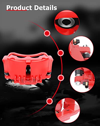 Image of cciyu 18-B4723 18-B4722 Front Left & Right Brake Calipers With Bracket For Ford For Mustang 1999-2002