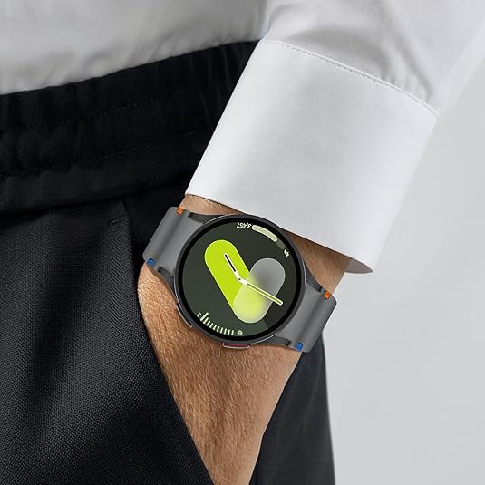 Image of Zapper ZERO GAP Sport Band Compatible With Samsung Galaxy Watch 7 Band 40mm 44mm (2024), Soft Silicone Waterproof Strap with Decorative Woven Line for Galaxy Watch 6 5 4 40mm 44mm (Watch Not Included)