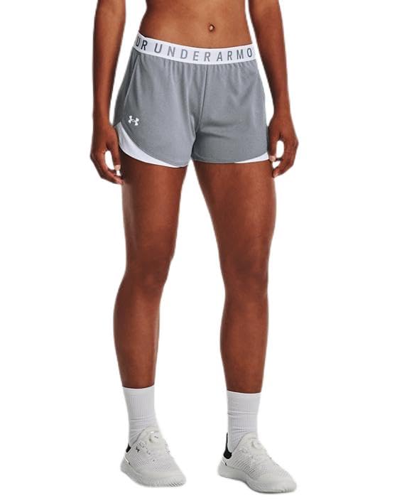 Short de course léger Under Armour Play Up 3.0 gris XXS en maille