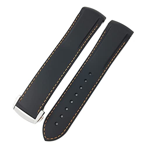 Bracelet montre caoutchouc 20mm SAAWEE pour IWC PILOT Mark 18 et Spitfire à bout incurvé