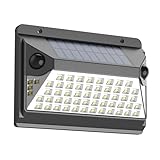 Vesra Solar Motion Light Outdoor 1000 Lumens, Ultra Bright Solar Fence Lights with Motion Sensor, IP Weatherproof Security Light, 270° Lighting Angle, Wall Lights for Deck Patio Fence Garage Door