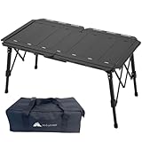 Solotour IGTテーブルアウトドア テーブル 折り畳み アルミ 簡単設立 キャンプ 軽量 頑丈 50㎏荷重 便利 バーベキュー コンパクト 収納袋付き 収納サイズ48*25*18