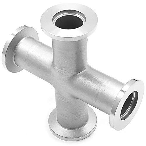 Image of 4-Way Cross Stainless Steel Vacuum Fitting (KF-16)