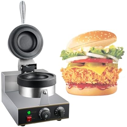 Elektrische Burger-Presse Elektrische Burger-Maschine, elektrische Maschine, Hamburger-Maker, kommerzielle runde Maschine, 50–300 °C, für den Heimgebrauch, einstellbare Temperatur