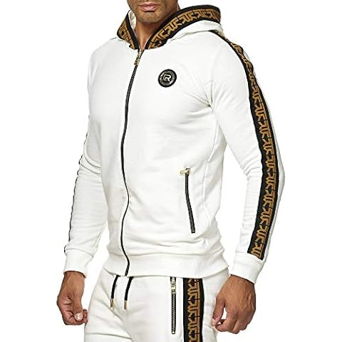 Redbridge Sudadera con Capucha Sudadera con Bolsillos empotrados y Cremallera Blanco M Cover