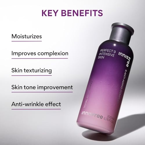 Innisfree Perfect 9 Intensive Repair Skin Anti-aging Toner 200ml with 9 active Jeju ingredients - Image 5