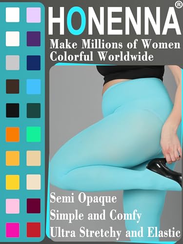 Image of HONENNA Queen Plus Size Tights Semi Opaque Control Top High Waist Stockings Nylons Pantyhose for Women 1X 2X 3X 4X 5X 6X