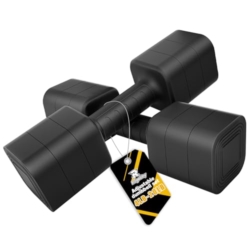 Image of Ragebby Adjustable Dumbbell Set of 2, Weights for Men and Women at Home, Anti-slip Handle, 3 in 1 Free Weights Dumbbells Set, 2lb /3lb /5lb /10lb /15lb /20lb for Pilates, Yoga, Strength Training
