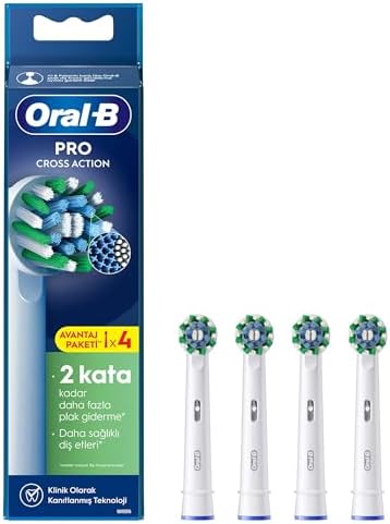 Oral-B Cross Action X-Filament Şarjlı Diş Fırçası Yedek Başlığı 4 Adet - Görsel 1
