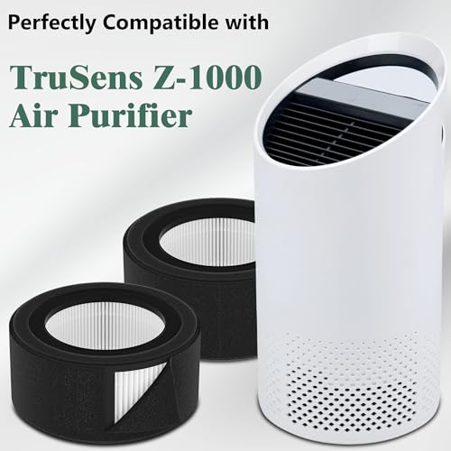 Image of 2 Packs Z-1000 Standard Premium Replacement Filters Compatible with TruSens Z-1000 Small Room Air Cleaner Purifier, 2 Premium Filters and 4 Extra Activated Carbon Pre-Filters