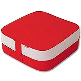 (ケラッタ) トランポリン クッション 【FUN FUN JUMPER】室内用 こども コイルスプリング搭載 大きめ 50×50cm (a. レッド)