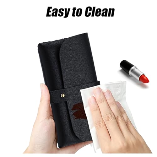 Image of Glasses storage bag Travel sunglasses myopia glasses storage bag Fashion leather storage bag