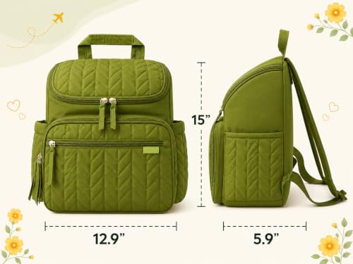 Image of Baby Diaper Bag | Diaper Bag for Mothers For Travel | Baby Bags For Mothers Carry | Baby Diaper Bag For Mother For Travelling |Quilted Lugguage Nappy Handbags