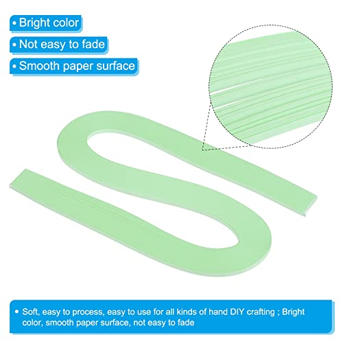 PATIKIL Quilling Strips Paper 120pcs 1/8"(3mm) 54cm Origami Paper Quilling Strip for Art DIY Hand Craft Christmas Mint Green - Image 3