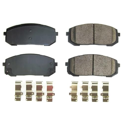 Image of PowerStop Front Brake Pads for Hyundai Elantra 2021-25 |Sonata 2020-25 |Kia K5 2021-25 |Niro EV 2023-24 - Z17 Ceramic Brake Pads with Installation Hardware, 17-2302