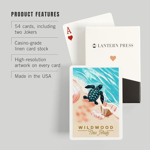 Baraja de poker con 52 cartas Wildwood New Jersey miniatura 3