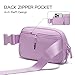 Belt Bag for Women Two-Way Zipper Cross Body Fanny Pack Fashion Waist Packs Everywhere Belt Bag with Adjustable Strap Gifts for Teen Girls Women Men (Lavender)