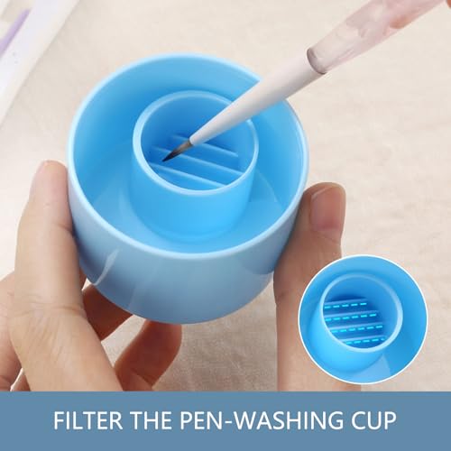 Vaso para lavado de pinceles de uñas con diseño multicapa miniatura 2