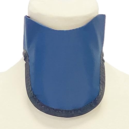 Escudo tiroideo SS3B suave 34 con hebilla trasera sin plomo, sin plomo, 0.020 in, cierre de hebilla, talla única, fabricado en Estados Unidos (azul