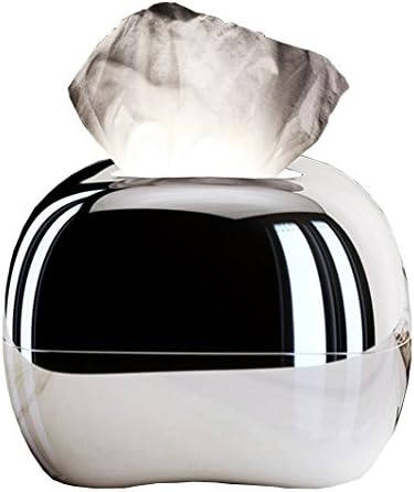 MIRRO LED+ Tissue Ambient Light (Silver), Touch Activated Light, Brightness Adjustment, Chromium Surface, Full Reflective Appearance, Fits in Any Kind of Tissue, Mood Light