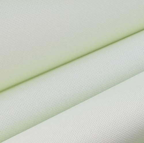 Image of KCS 59 inch x 1 Yard(92cmx149cm) 14ct Counted Cotton Aida Cloth Cross Stitch Fabric (Light Green)
