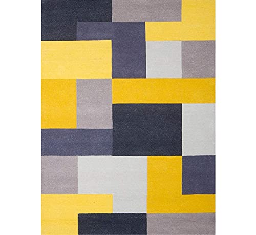 Image of Mordern Design Handmade Tufted Carpet Pure Woollen Export Quality Carpet for Living Room, Bedroom Hall [ Size 8 x 8 Round, Color Multi A3 ]