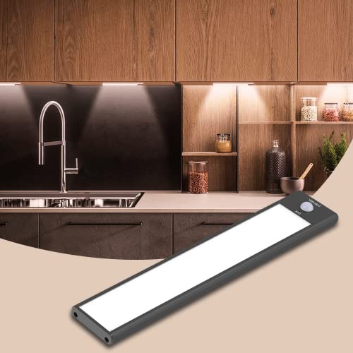 YEELIGHT LED Unterbauleuchte mit Sensor, Unterbauleuchte mit Bewegungsmelder, Wiederaufladbare Schranklicht, Motion Sensor USB ultradünnes,Schrankbeleuchtung für Schrank, Kleiderschrank, Küche
