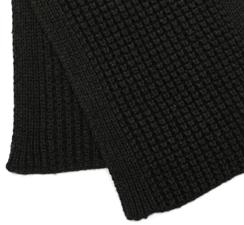 Waffle Stitch Knit Scarf4